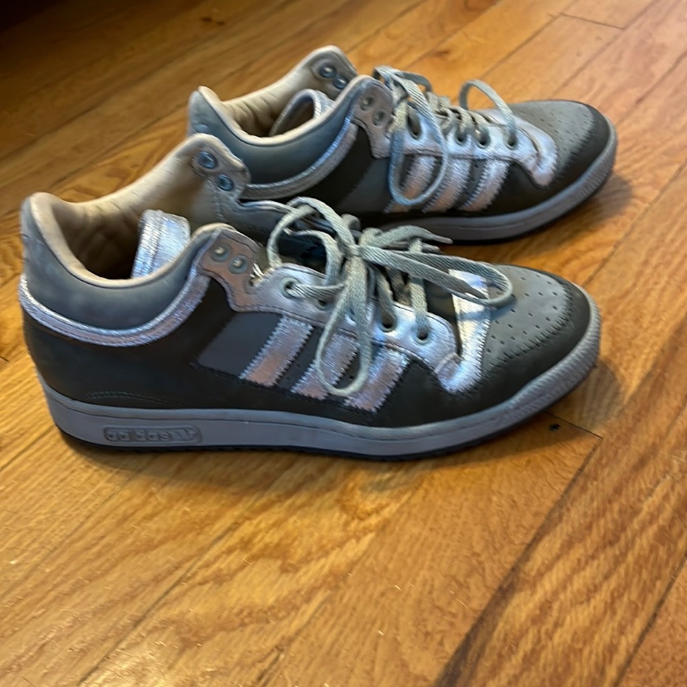 ADIDAS Retro Dad Olive Army Green 100%Leather Mid Hi Top Sneaker 7.5M/9W